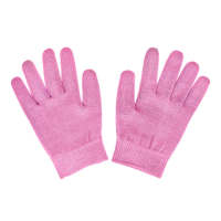 [BRADEX] Маска-перчатки увлажняющие РОЗОВЫЕ гелевые многоразового использования, 1 пара
