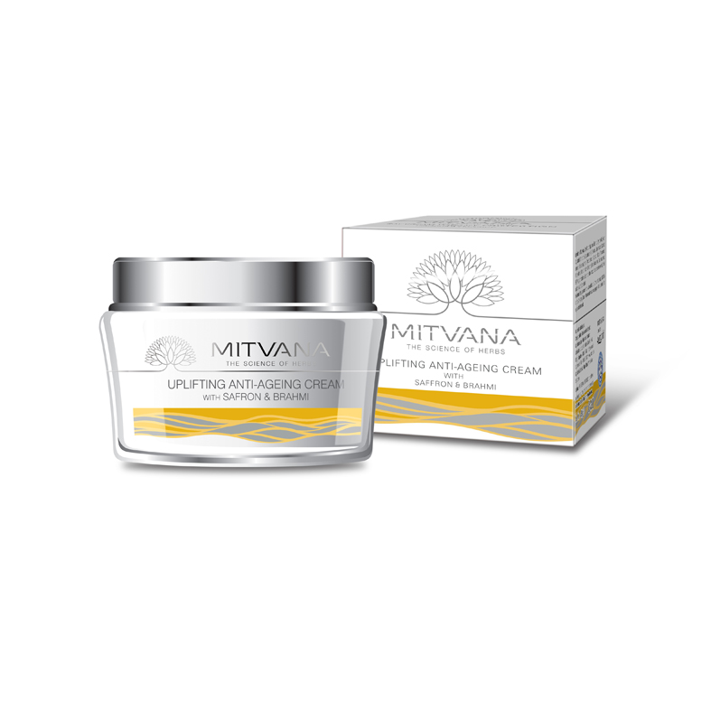 [MITVANA] Крем для лица ШАФРАН/БРАХМИ антивозрастной Uplifting Anti-Ageing Cream, 50 г