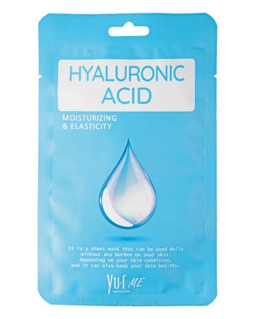 [YU.R] Маска для лица тканевая ГИАЛУРОНОВАЯ КИСЛОТА ME Hyaluronic Acid Sheet Mask, 1 шт