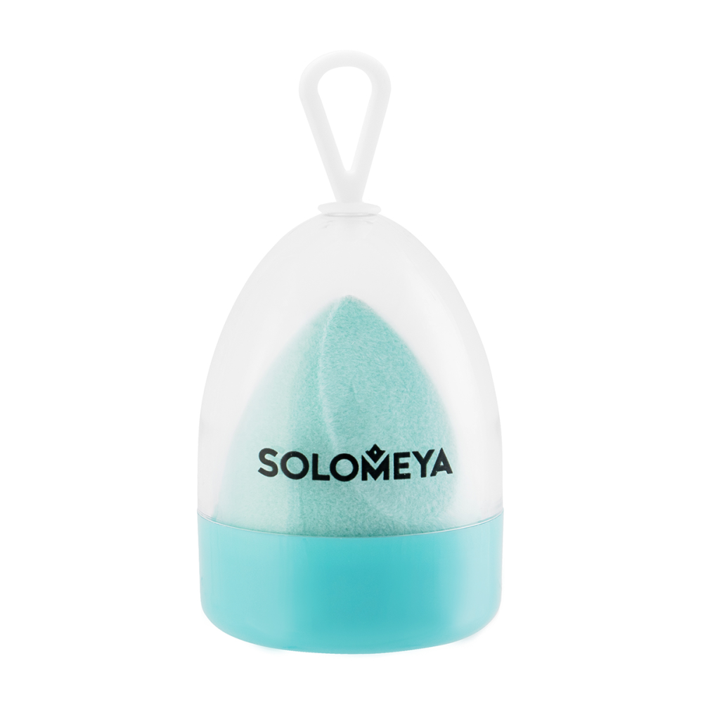 [SOLOMEYA] Спонж для макияжа ВЕЛЬВЕТОВЫЙ косметический ТИФФАНИ Microfiber Velvet Sponge Tiffany, 1 шт