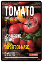 [DERMAL] Маска для лица тканевая ТОМАТ It's Real Superfood Mask TOMATO, 25 мл