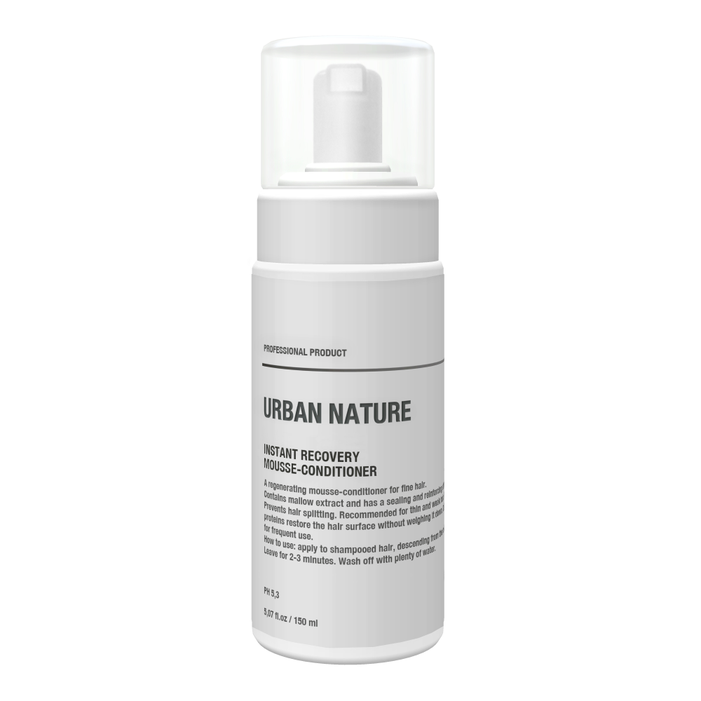 [URBAN NATURE] Кондиционер-мусс для волос МГНОВЕННОЕ ВОССТАНОВЛЕНИЕ Instant Recovery Mousse-Conditioner, 150 мл