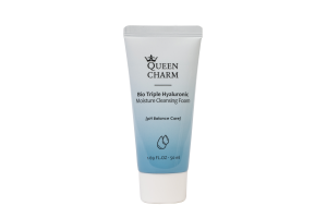 521757-CF68 - [QUEENCHARM] Пенка для умывания БИОКОМПЛЕКС ГИАЛУРОНОВОЙ КИСЛОТЫ Bio Triple Hyaluronic Moisture Cleansing Foam, 50 мл