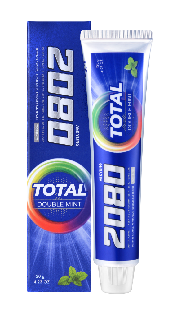 [DENTAL CLINIC 2080] Зубная паста НАТУРАЛЬНАЯ МЯТА Cavity Protection Double Mint, 120 гр