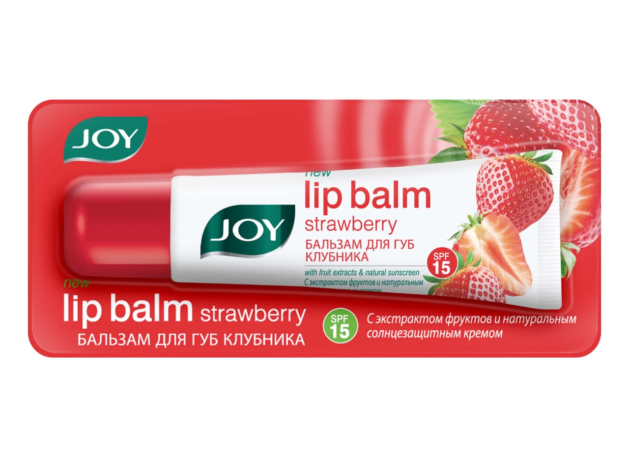 [JOY] Бальзам для губ КЛУБНИКА Strawberry Lip Balm, 12 мл