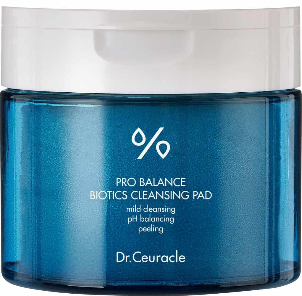 [DR. CEURACLE] Подушечки для лица очищающие ПРОБИОТИКИ Pro Balance Biotics Cleansing Pad, 270 мл / 60 шт.