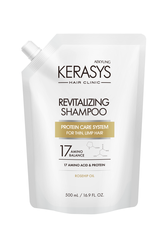 [KERASYS] Шампунь для волос ОЗДОРАВЛИВАЮЩИЙ Revitalizing Shampoo (запасной блок), 500 мл