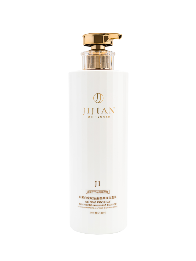 [JIJIAN] Шампунь для волос J1 ГЛАДКОСТЬ с активным протеином Whitegold Active Protein Moisturizing Smoothing Hair Shampoo, 750 мл