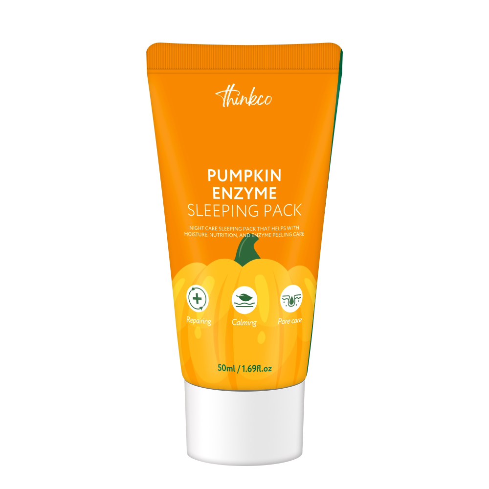 [THINKCO] Крем-маска для лица ночная ЭКСТРАКТ ТЫКВЫ энзимная Pumpkin Enzyme Sleeping, 50 мл