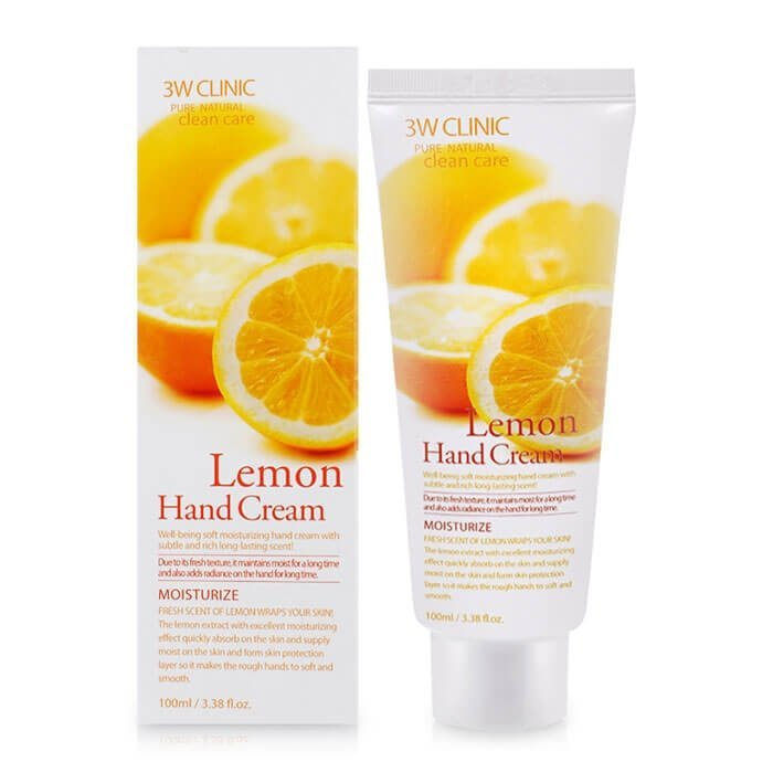 [3W CLINIC] Крем для рук увлажняющий ЛИМОН Lemon Hand Cream, 100 мл