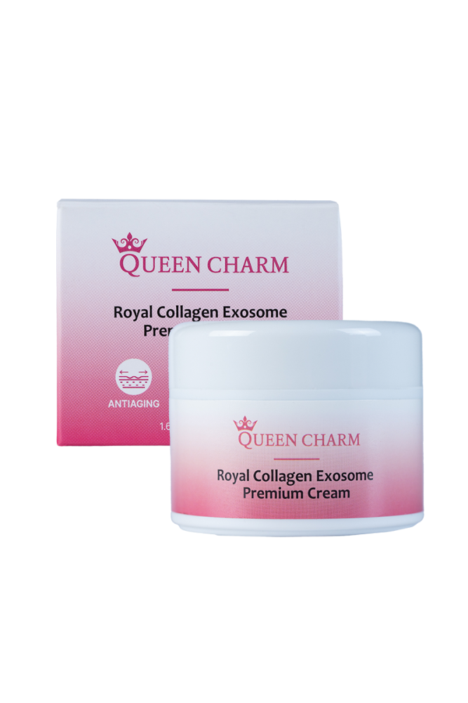 [QUEENCHARM] Крем для лица ЭКЗОСОМЫ КОЛЛАГЕНА Royal Collagen Exosome Premium Cream, 50 мл