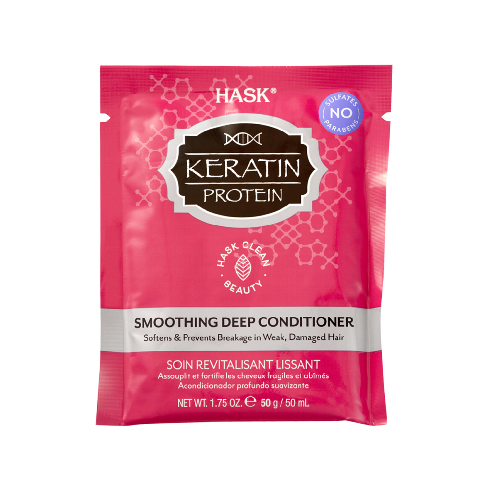 [HASK] Кондиционер для придания гладкости волосам КЕРАТИН Hask Keratin Protein Smoothing Deep Conditioner Packet, 50 мл