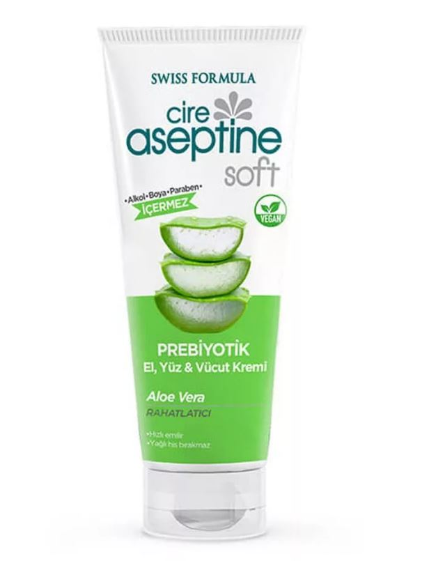 [CIRE ASEPTIN] Крем для рук ПРЕБИОТИК И АЛОЭ ВЕРА Prebiotic Care Cream - Aloe Vera, 75 мл