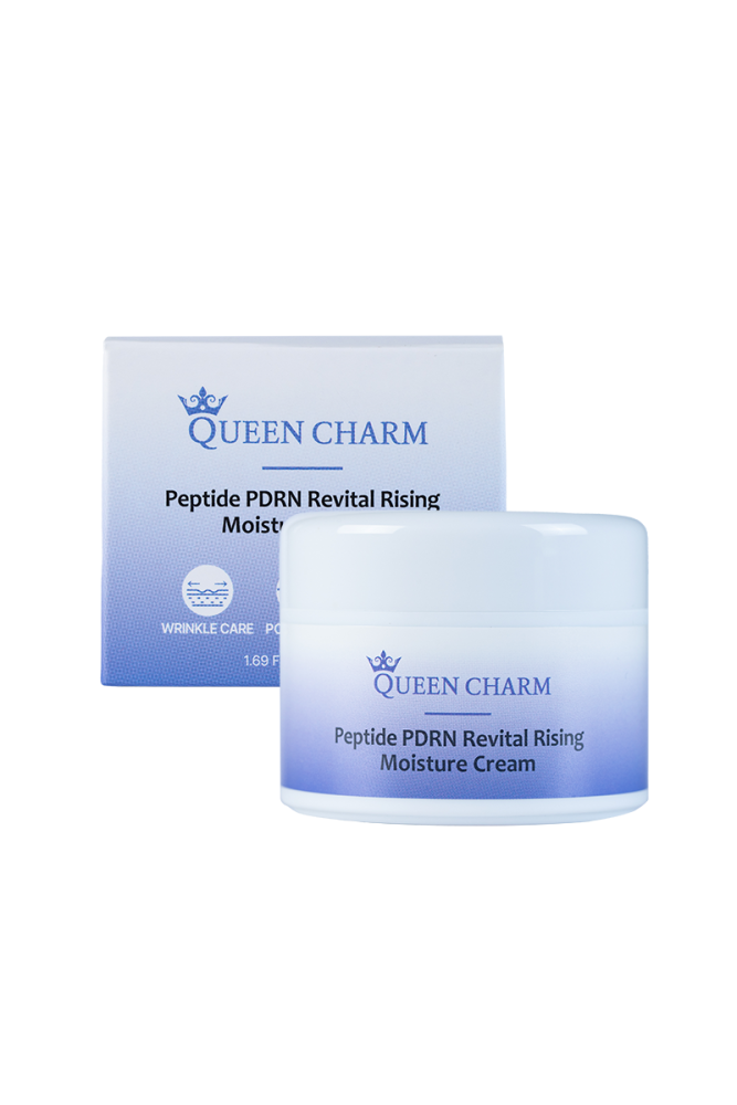 [QUEENCHARM] Крем для лица ПЕПТИДЫ и PDRN ревитализирующий Peptide Pdrn Revital Rising Moisture Cream, 50 мл