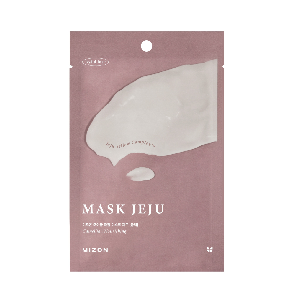 [MIZON] Маска для лица тканевая питательная ЭКСТРАКТ КАМЕЛИИ Joyful Time Mask Jeju [Camellia], 23 мл