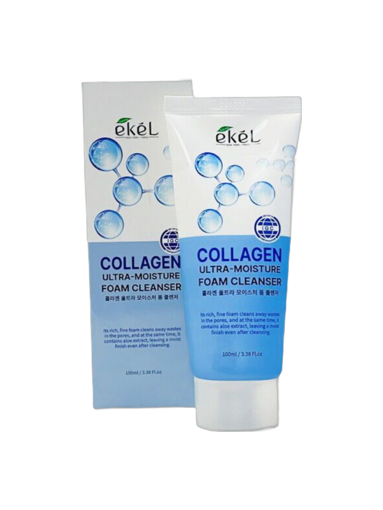 [EKEL] Пенка для умывания КОЛЛАГЕН ультраувлажняющая Collagen Ultra Moisture Foam, 100 мл