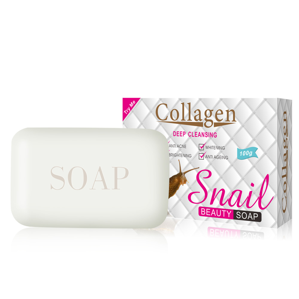 [PEI MEI] Мыло для лица и тела КОЛЛАГЕН И МУЦИН УЛИТКИ Collagen&Snail Soap, 100 г