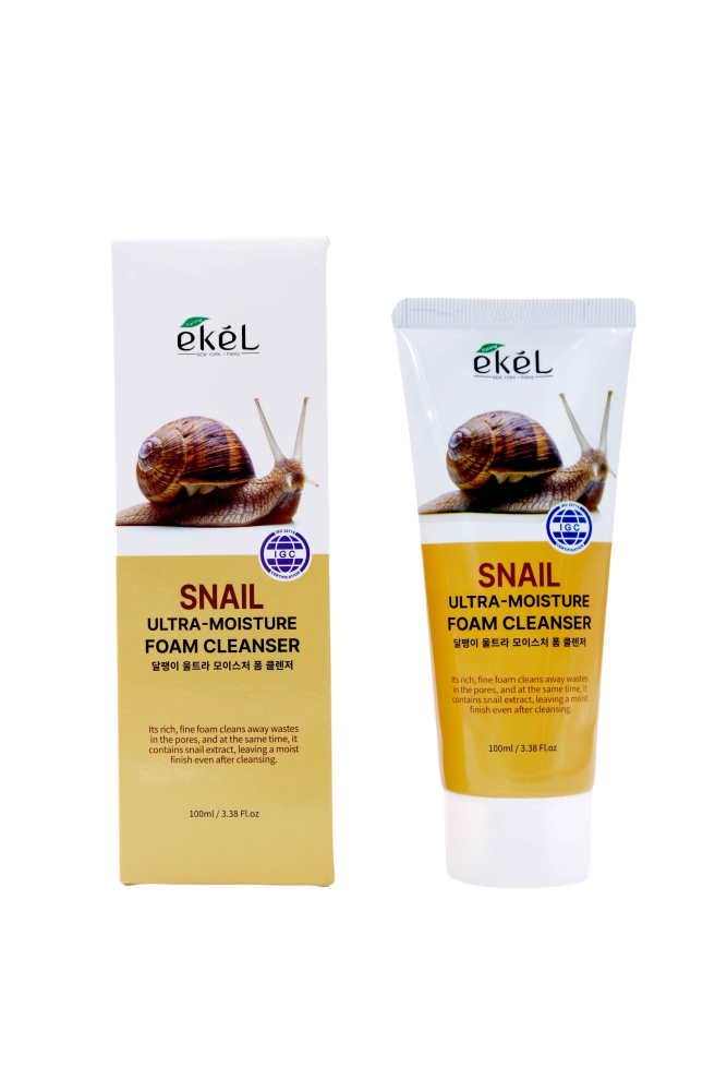[EKEL] Пенка для умывания МУЦИН УЛИТКИ ультраувлажняющая Snail Ultra Moisture Foam, 100 мл