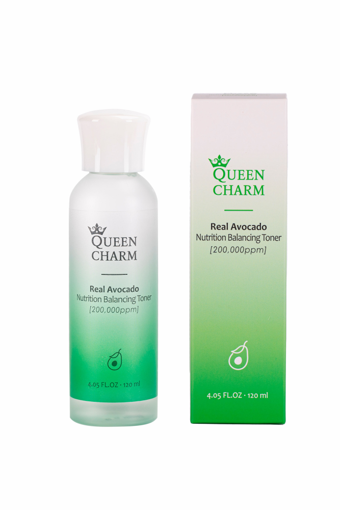 [QUEENCHARM] Тонер для лица МАСЛО АВОКАДО 20% питательный Real Avocado Nutrition Balancing Toner, 120 мл