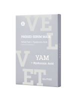 [BLITHE] НАБОР Маска для лица тканевая БАРХАТНЫЙ ЯМС Pressed Serum Mask Velvet Yam+Hyaluronic Acid, 5 шт x 22 гр