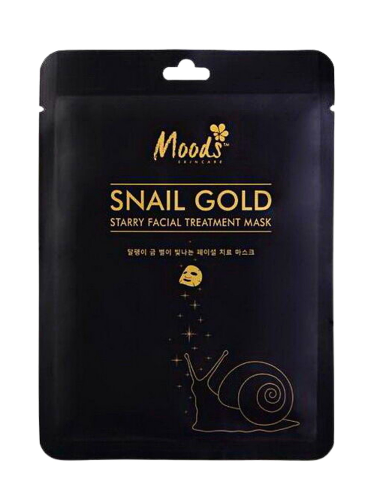 [BELOV] Маска для лица тканевая УЛИТКА И БИОЗОЛОТО придающая сияние Snail Gold Treatment Mask, 38 мл