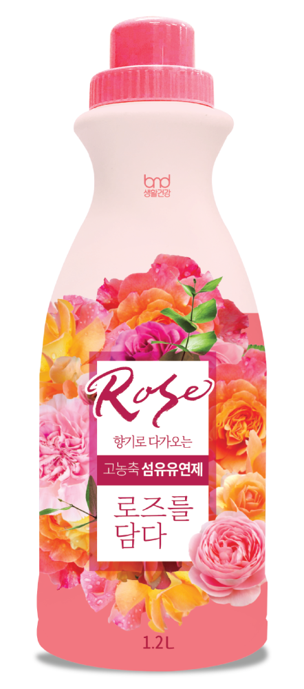 [B&D] Кондиционер для белья концентрат АРОМАТ РОЗЫ High Enrichment Fabric Softener Rose Softener, 1,2 л