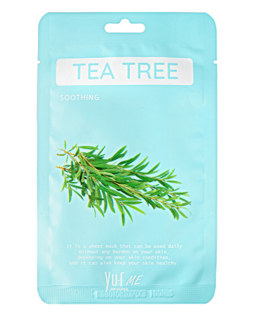 [YU.R] Маска для лица тканевая ЭКСТРАКТ ЧАЙНОГО ДЕРЕВА Me Tea Tree Sheet Mask, 1 шт
