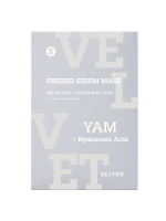 [BLITHE] Маска для лица тканевая БАРХАТНЫЙ ЯМС Pressed Serum Mask Velvet Yam+Hyaluronic Acid, 22 гр