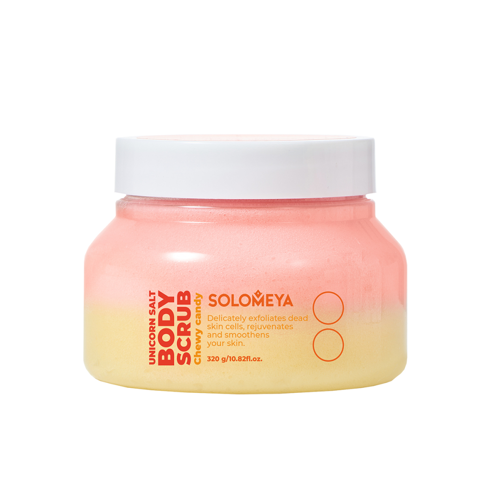 [SOLOMEYA] Скраб для тела солевой МАРМЕЛАД Unicorn Salt Body Scrub Chewy Candy, 320 гр