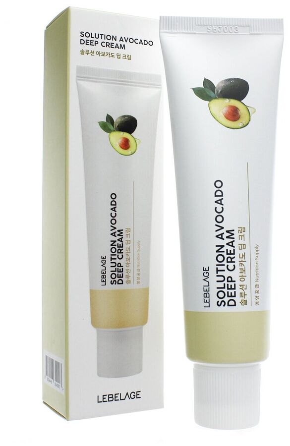 [LEBELAGE] Крем для лица ЭКСТРАКТ АВОКАДО питательный Solution Avocado Deep Cream, 50 мл