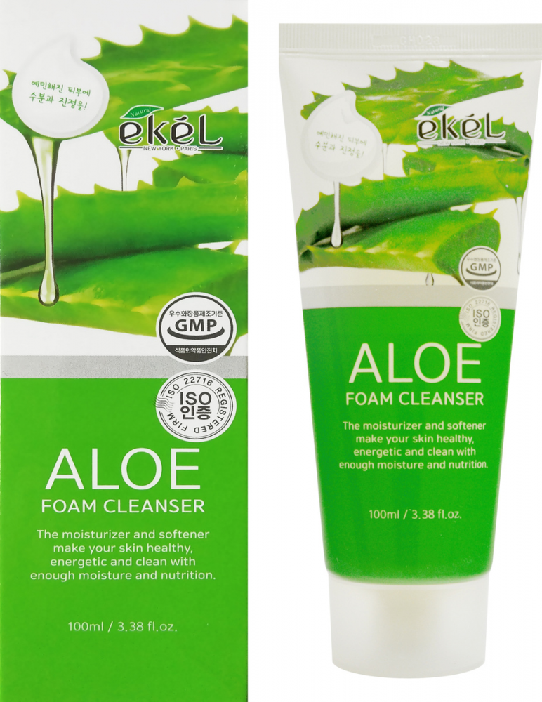 [EKEL] Пенка для лица нежная АЛОЭ Aloe Foam Cleanser, 100 мл