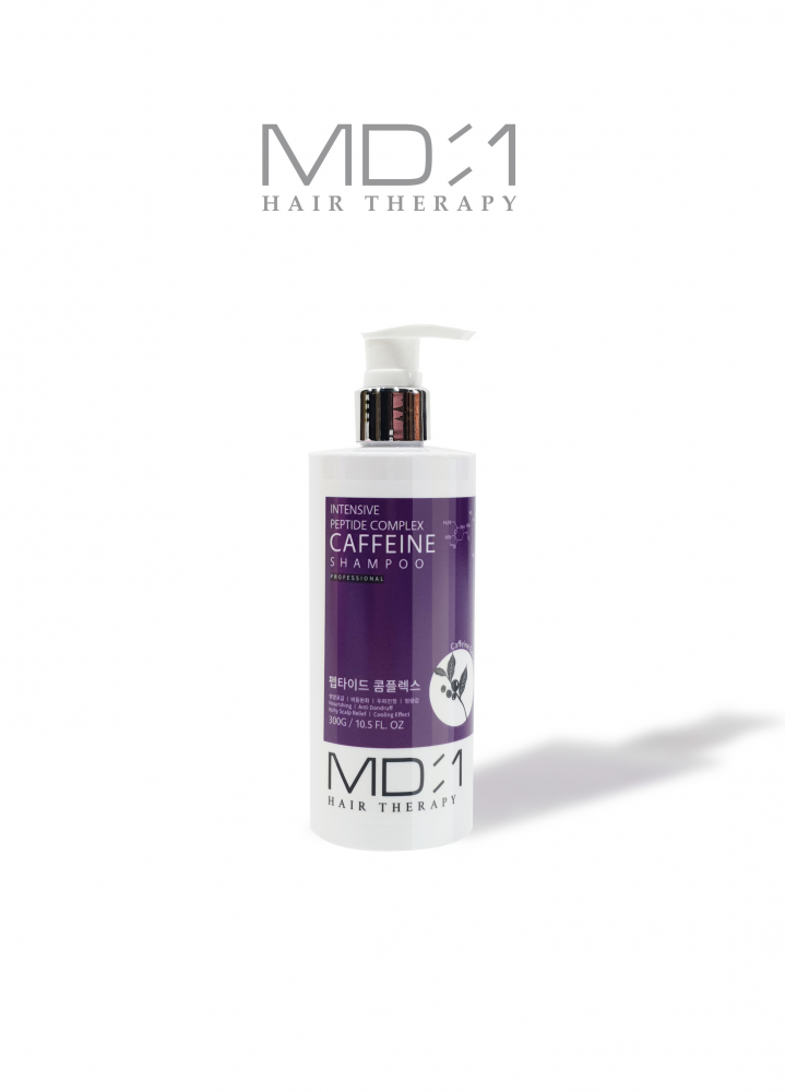 [MED B] Шампунь для волос укрепляющий КОФЕИН / ПЕПТИДНЫЙ КОМПЛЕКС MD-1 Hair Therapy Intensive Peptide Complex Caffeine Shampoo, 300 мл