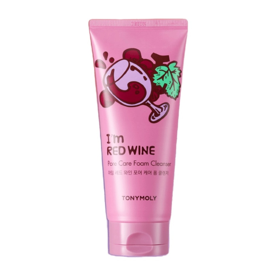 [TONYMOLY] Пенка для умывания очищающая КРАСНОЕ ВИНО Tonymoly I'm Red Wine Pore Care Foam Cleanser, 180 мл