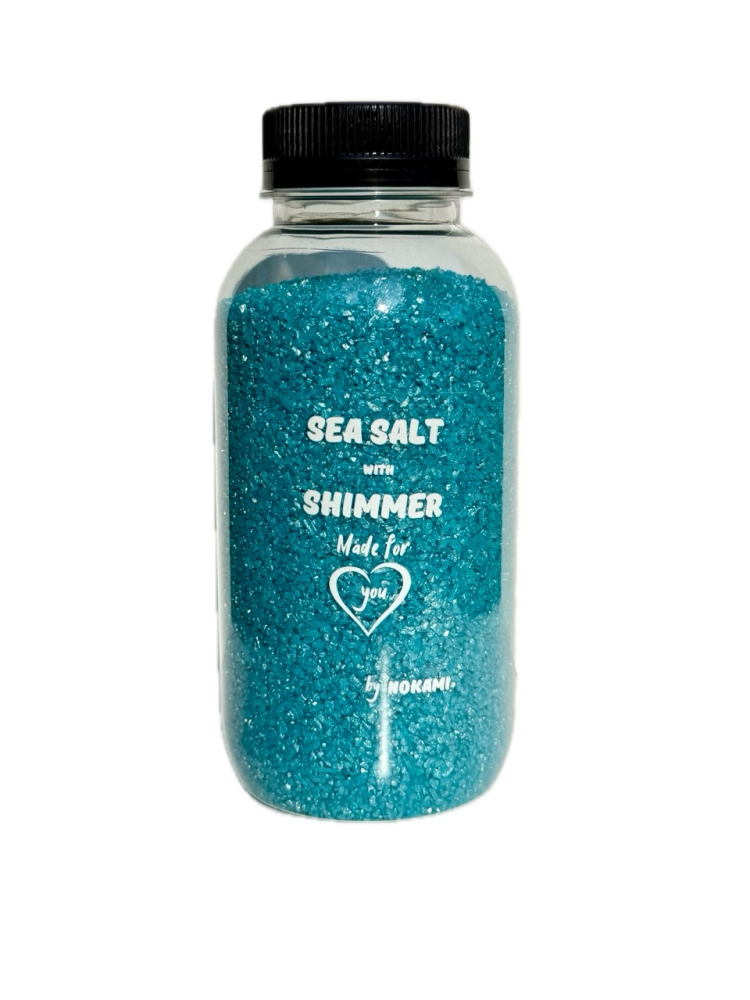 [NOKAMI] Соль морская мерцающая для ванн ВАНИЛЬ, 350 гр