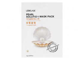 [LEBELAGE] Маска для лица тканевая ЖЕМЧУГ Pearl Solution Mask Pack, 25 г
