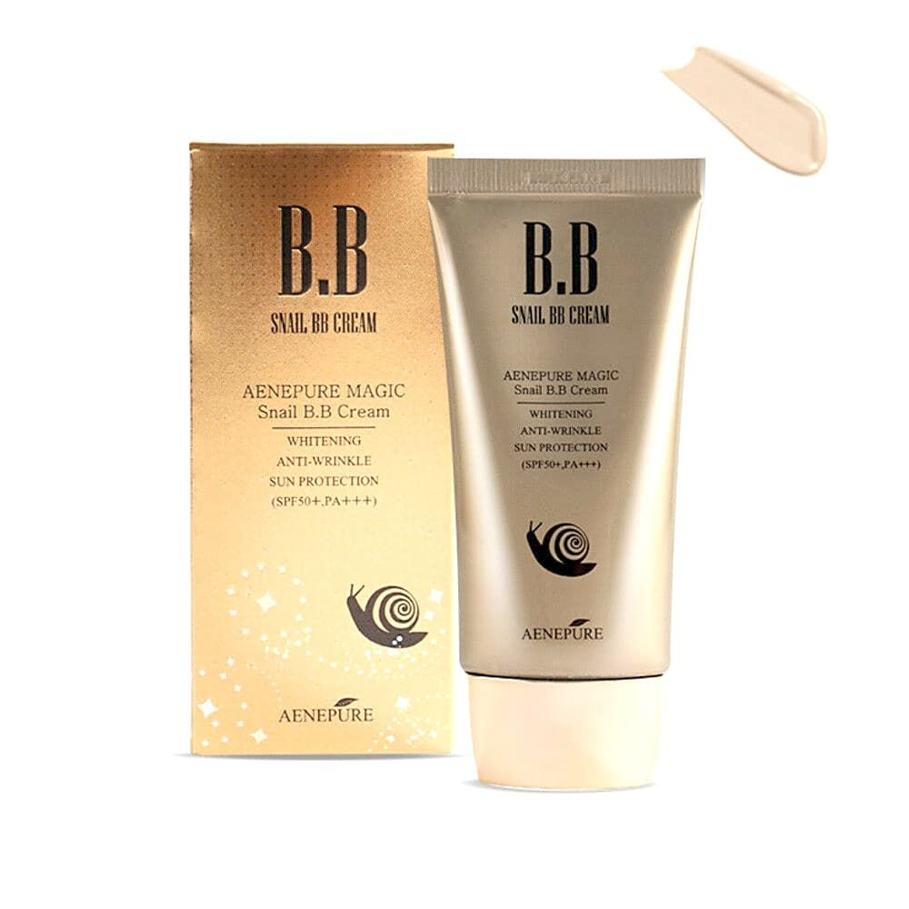 [EKEL] BB крем для лица антивозрастной МУЦИН УЛИТКИ / ЗОЛОТО BB Snail Gold Cream SPF 50+/PA+++, 50 мл