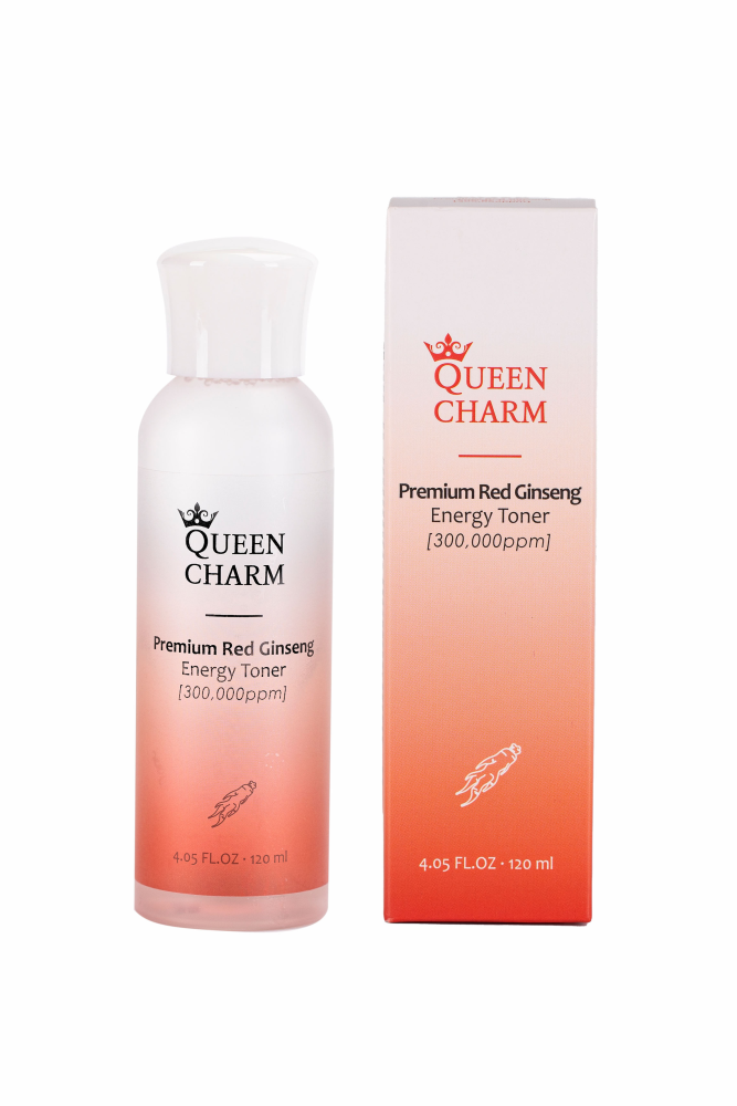 [QUEENCHARM] Тонер для лица ЭКСТРАКТ КРАСНОГО ЖЕНЬШЕНЯ 30% омолаживающий Premium Red Ginseng Energy Toner, 120 мл