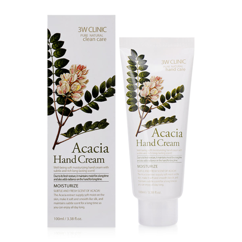 [3W CLINIC] Крем для рук АКАЦИЯ Moisturizing Hand Cream Acacia, 100 мл