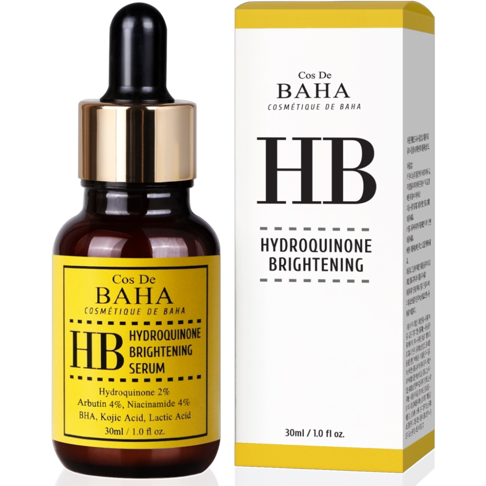 [COS DE BAHA] Сыворотка для лица осветляющая ГИДРОХИНОН HB Cos De Baha Hydroquinone 2% Serum, 30 мл