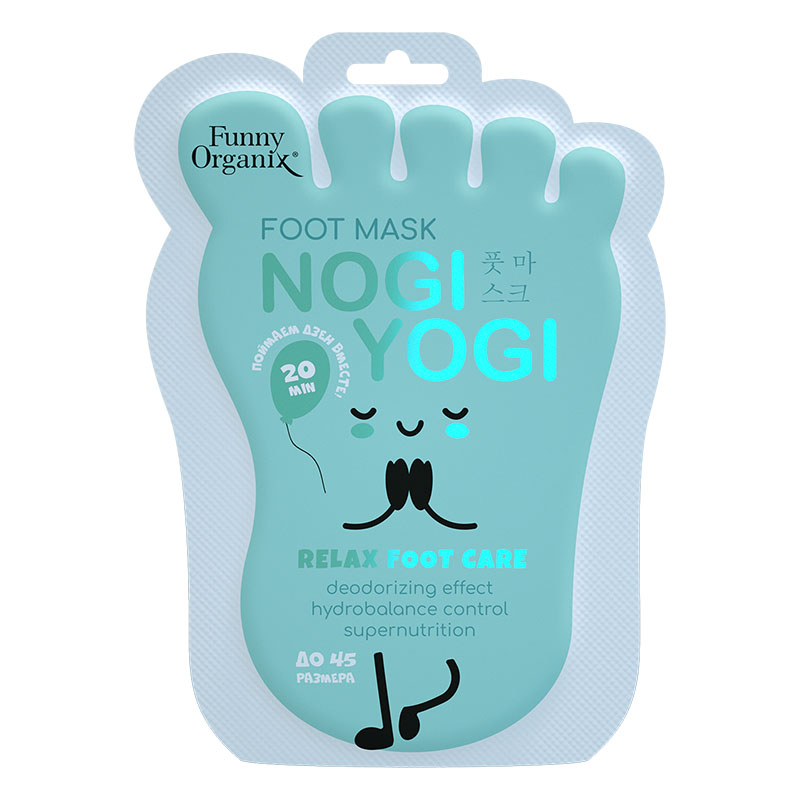 [FUNNY ORGANIX] Маска-носочки для ухода за кожей ног УЛЬТРАСМЯГЧАЮЩАЯ Relax Foot Care, 40 г