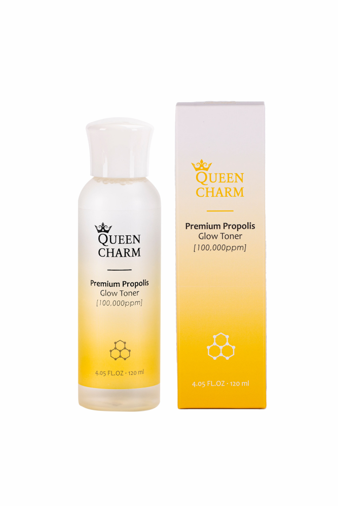 [QUEENCHARM] Тонер для лица ПРОПОЛИС 10% наполняющий сиянием Premium Propolis Glow Toner, 120 мл