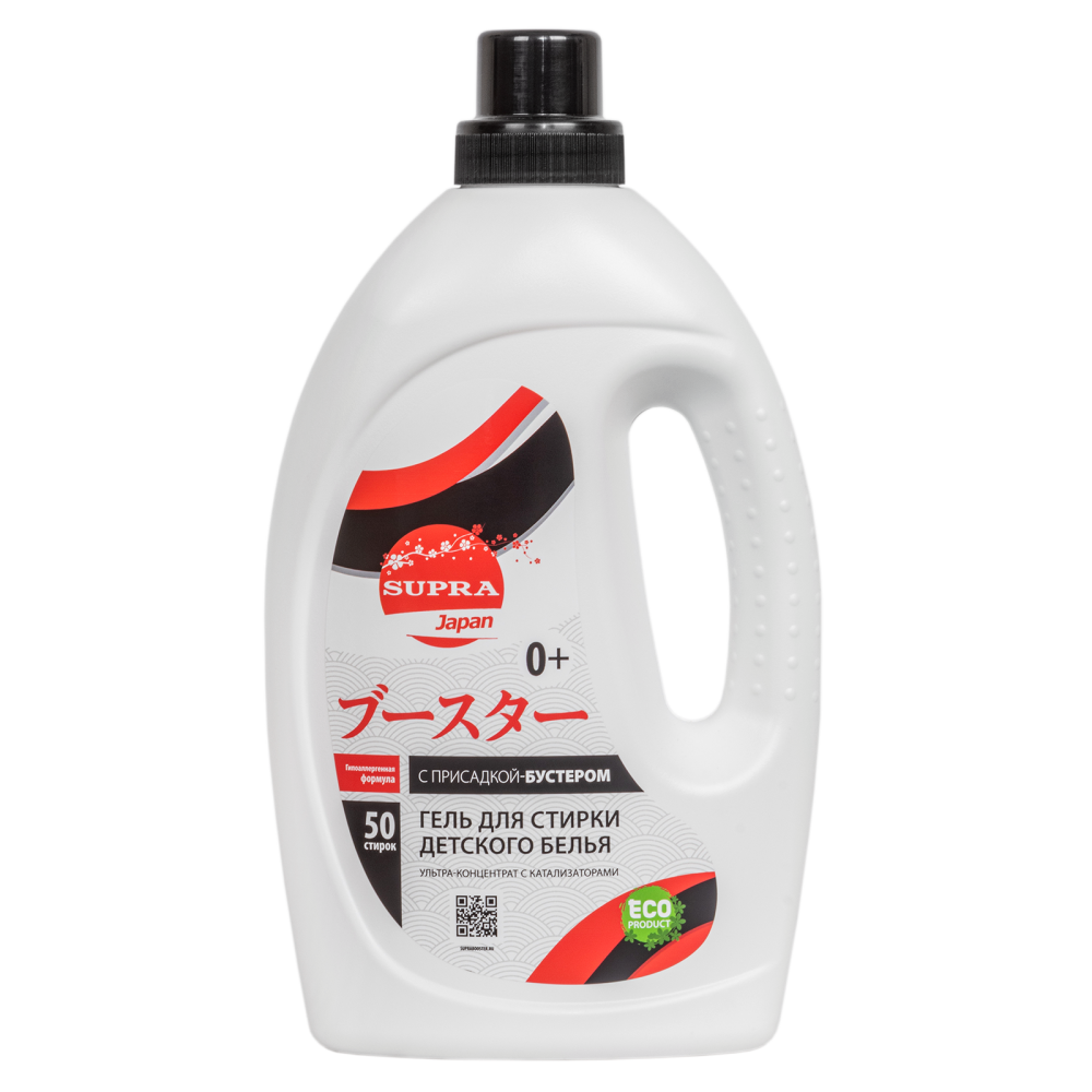 [SUPRA] Гель для стирки ДЕТСКОГО белья с присадкой-бустером, 1000 мл