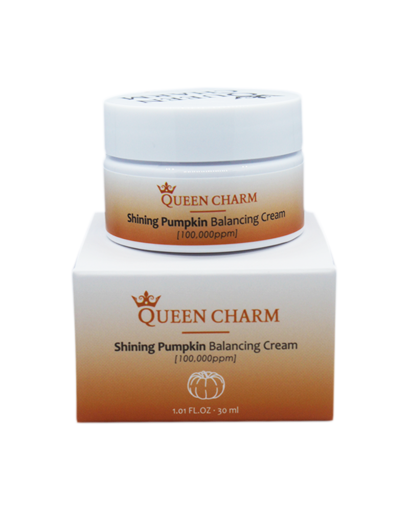 [QUEENCHARM] Крем для лица придающий сияние ЭКСТРАКТ ТЫКВЫ 10% Shining Pumpkin Balancing Cream, 30 мл