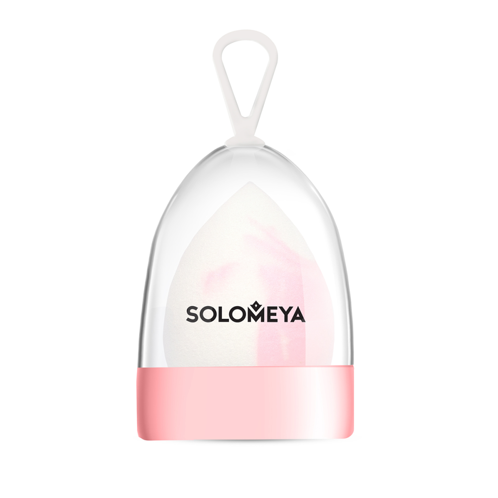 [SOLOMEYA] Спонж для макияжа ДВУСТОРОННИЙ косметический КАПЛЯ Drop Double-ended Blending Sponge, 1 шт