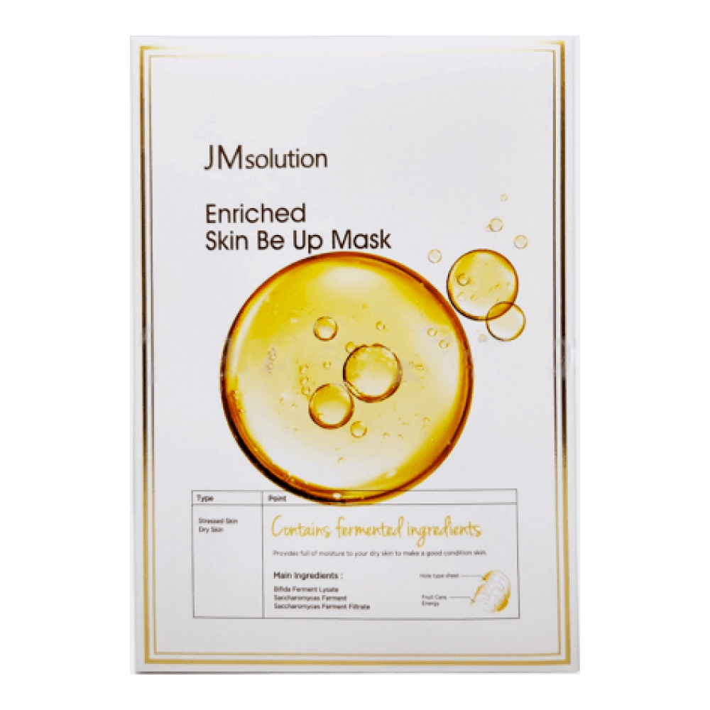 [JMSOLUTION] Маска для лица тканевая ЛИЗАТЫ И БИФИДОБАКТЕРИИ Enriched Skin Be Up Mask, 30 мл