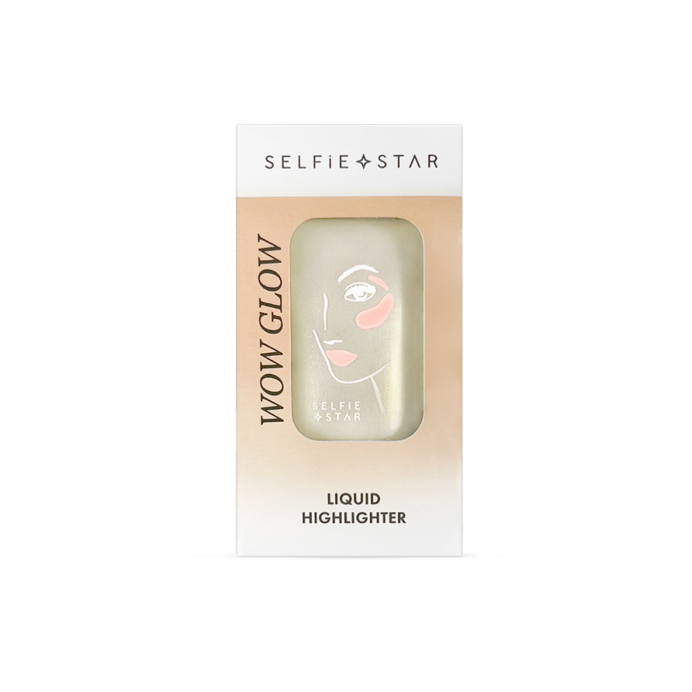 [SELFIE STAR] Хайлайтер для лица и тела жидкий ПОЦЕЛУЙ СОЛНЦА Liquid Highlighter Wow Glow Sun Kiss, 20 мл