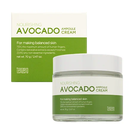 [TENZERO] Крем для лица ампульный ЭКСТРАКТ АВОКАДО питательный Avocado Ampoule Cream, 70 гр