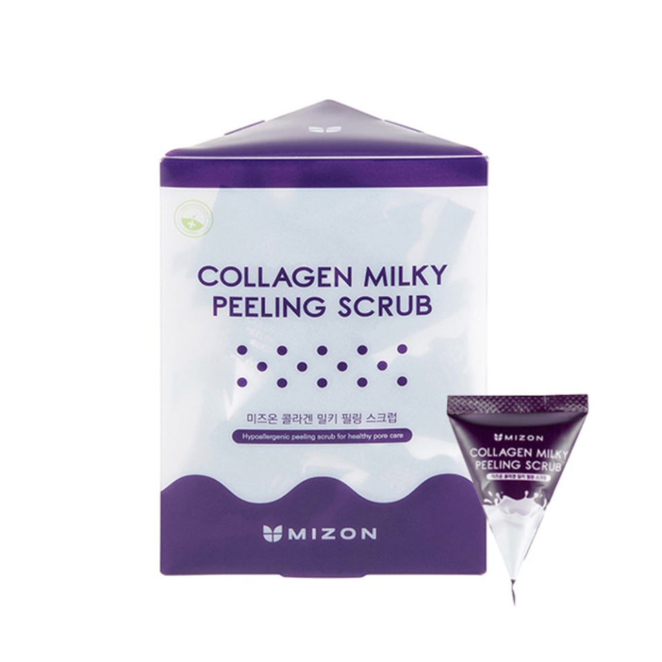 MIZON] Пилинг-скраб для лица молочный КОЛЛАГЕН Collagen Milky Peeling  Scrub, 24*7 г купить оптом на ICONMARKET