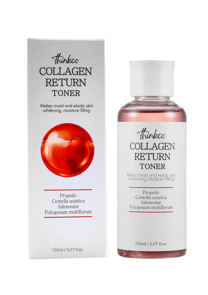 [THINKCO] Тонер для лица восстанавливающий КОЛЛАГЕН Collagen Return TONER, 150 мл