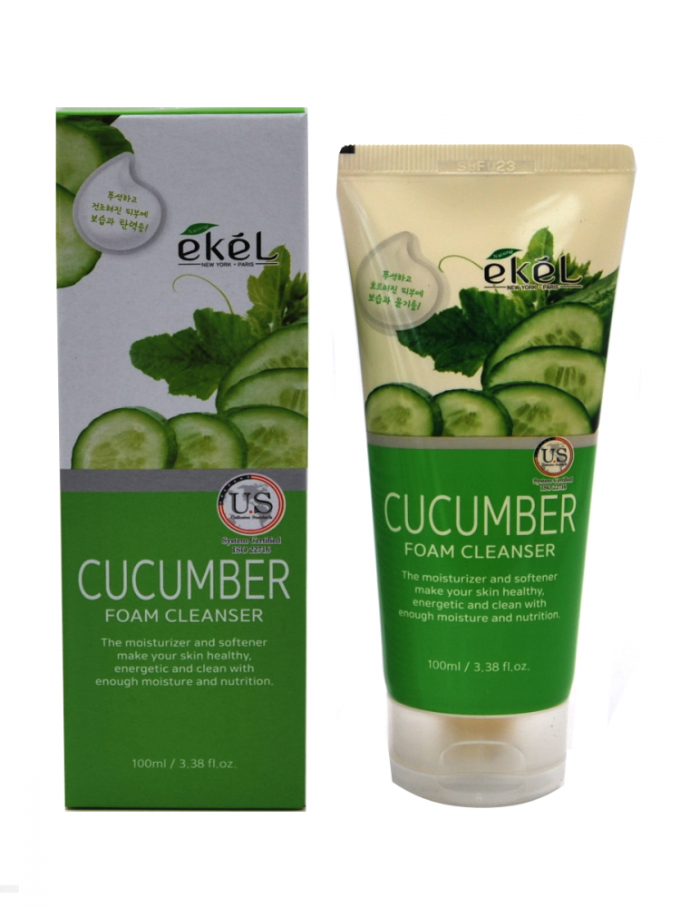 [EKEL] Пенка для умывания ОГУРЕЦ Cucumber Foam Cleanser, 100 мл